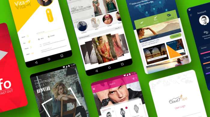 design interactive mobile app UI UX android and iphone